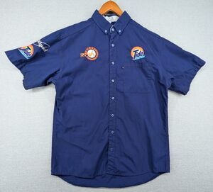 Vintage Ricky Rudd TIDE RACING TEAM Pit Crew Shirt Large Nascar Motorsports -D78